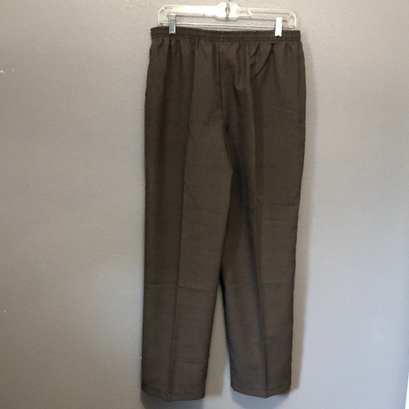 Vintage Blair houndstooth plaid pants Women's 16 Petite elastic waist pull on - Picture 6 of 12